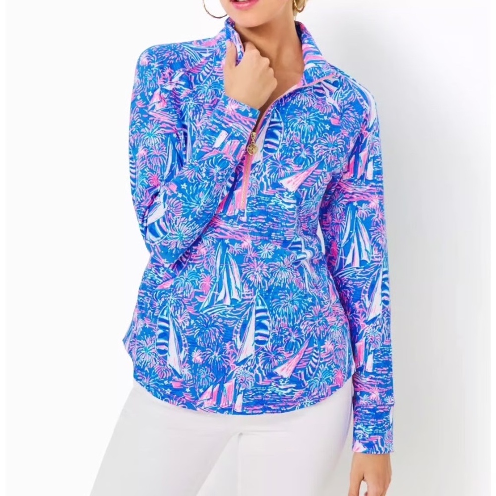NWOT Lilly Pulitzer Skipper Popover Sailabration Boca Blue